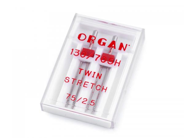 Organ Zwillingsnadeln Stretch 75